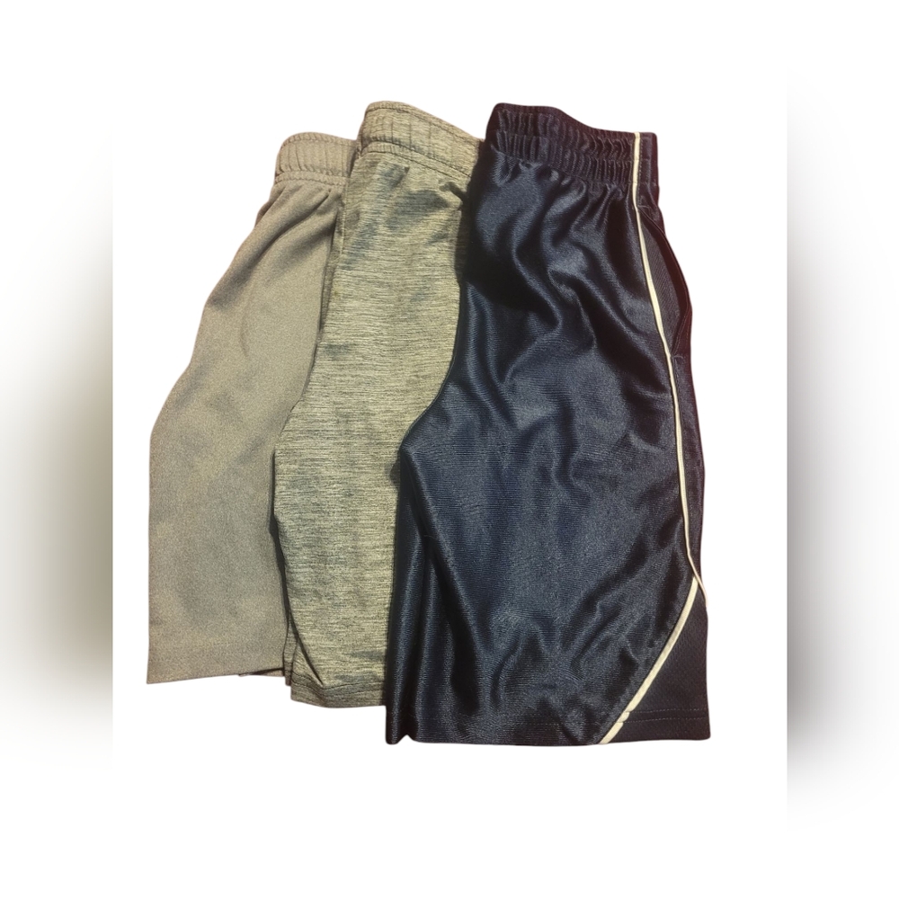 Bundle of Three Boys Sz 6 Athletic Shorts in Gray and Black